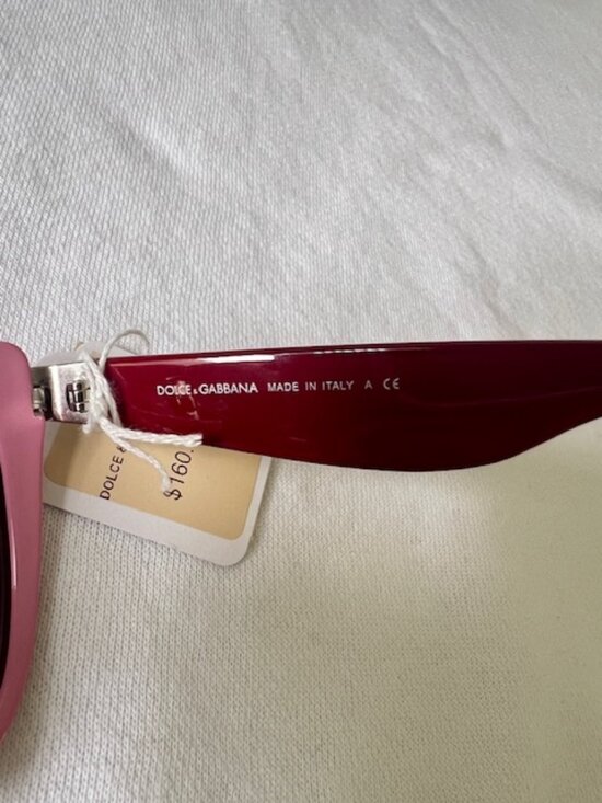 Dolce & Gabbana Sunglasses Pink Red&Yellow Logo Silver Retro Vintage Style main image 7